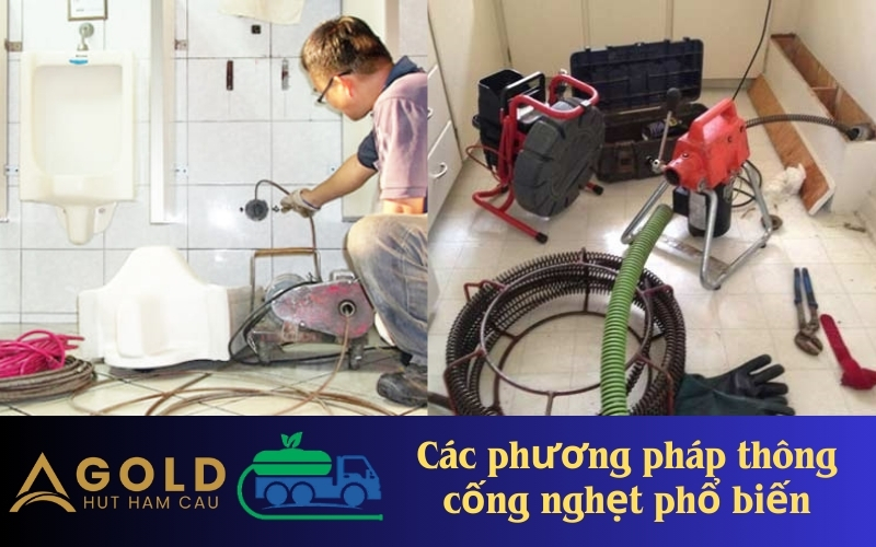 Các phương pháp thông cống nghẹt phổ biến nhất hiện nay