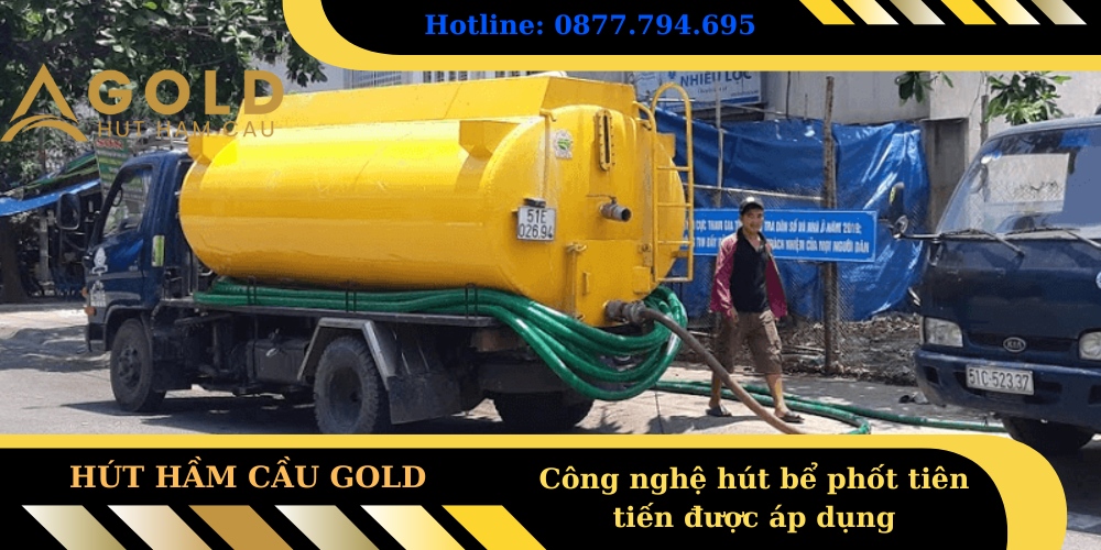 Công nghệ hút bể phốt tiên tiến được áp dụng