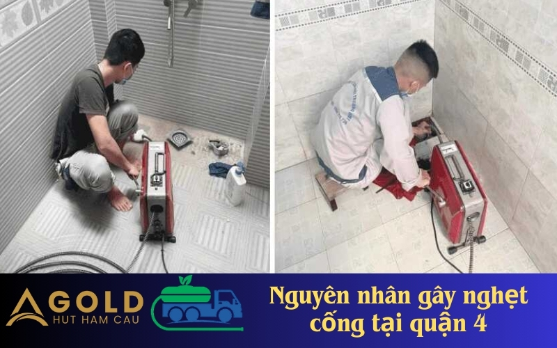 Nguyên nhân gây nghẹt cống tại quận 4