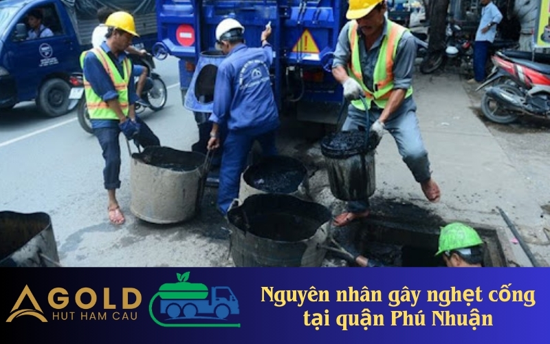 Nguyên nhân gây nghẹt cống tại quận Phú Nhuận