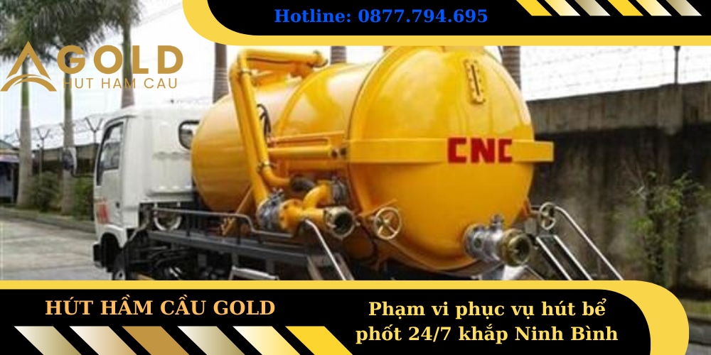 Phạm vi phục vụ hút bể phốt 247 khắp Ninh Bình