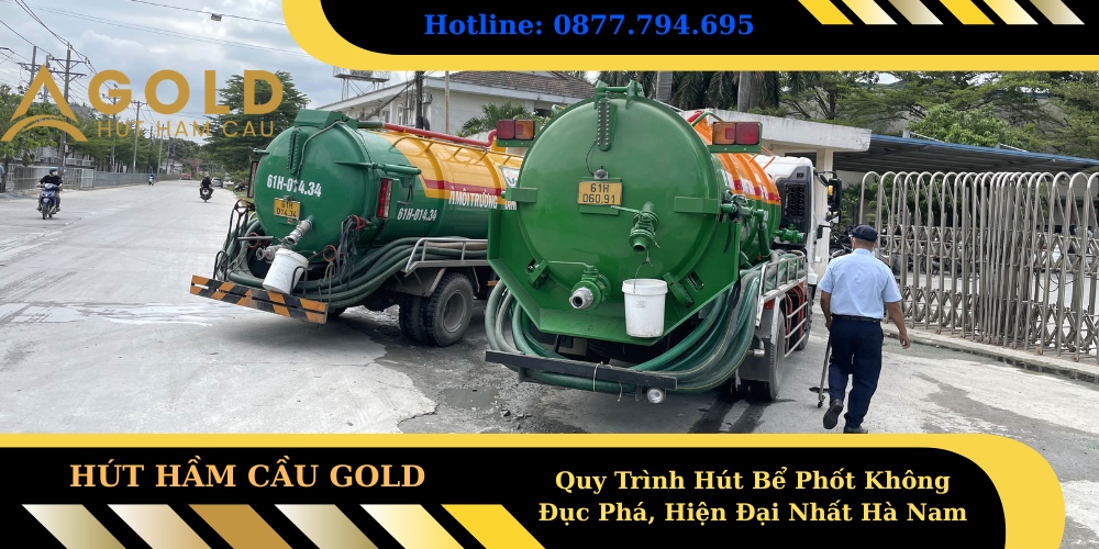 Quy Trình Hút Bể Phốt Không Đục Phá, Hiện Đại Nhất Hà Nam