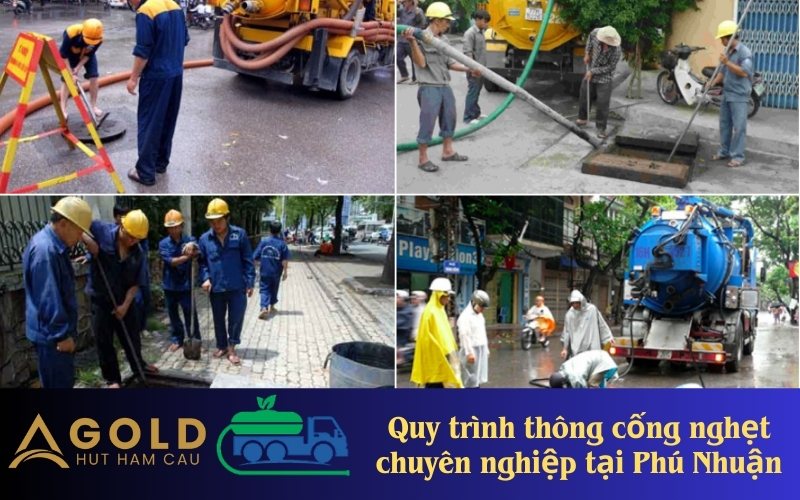 Quy trình thông cống nghẹt chuyên nghiệp tại Phú Nhuận