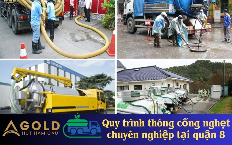 Quy trình thông cống nghẹt chuyên nghiệp tại quận 8