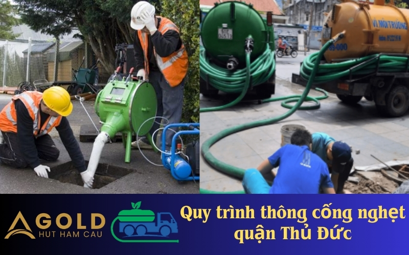 Quy trình thông cống nghẹt quận Thủ Đức