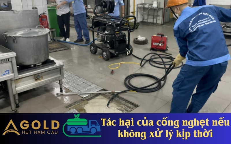 Tác hại của cống nghẹt nếu không xử lý kịp thời