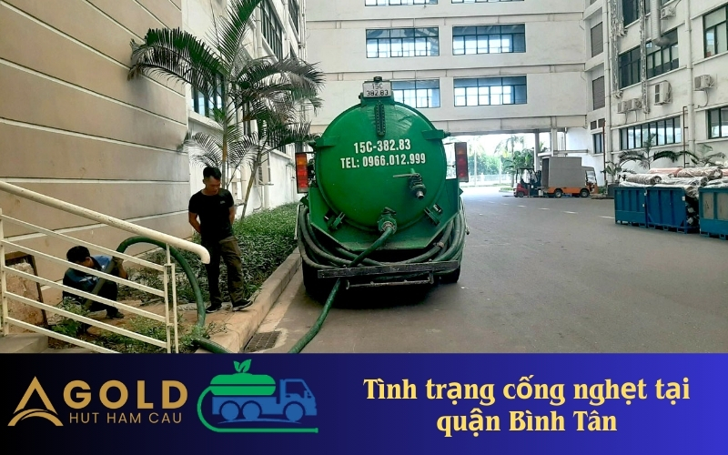 Tình trạng cống nghẹt tại quận Bình Tân